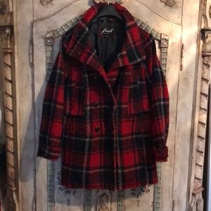 Red Plaid Coat